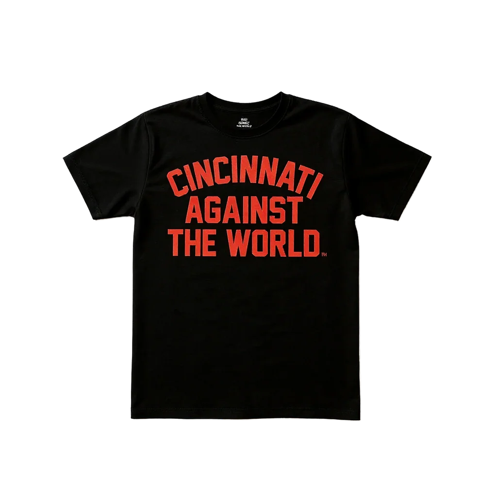 Black & Red Cincinnat Against The World Tee
