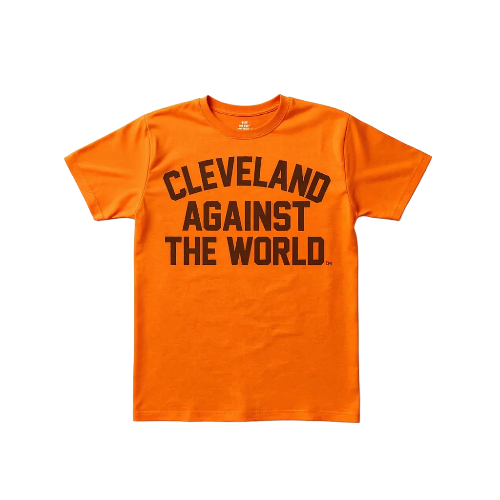 Orange & Brown Cleveland Against The World Against The World Tee