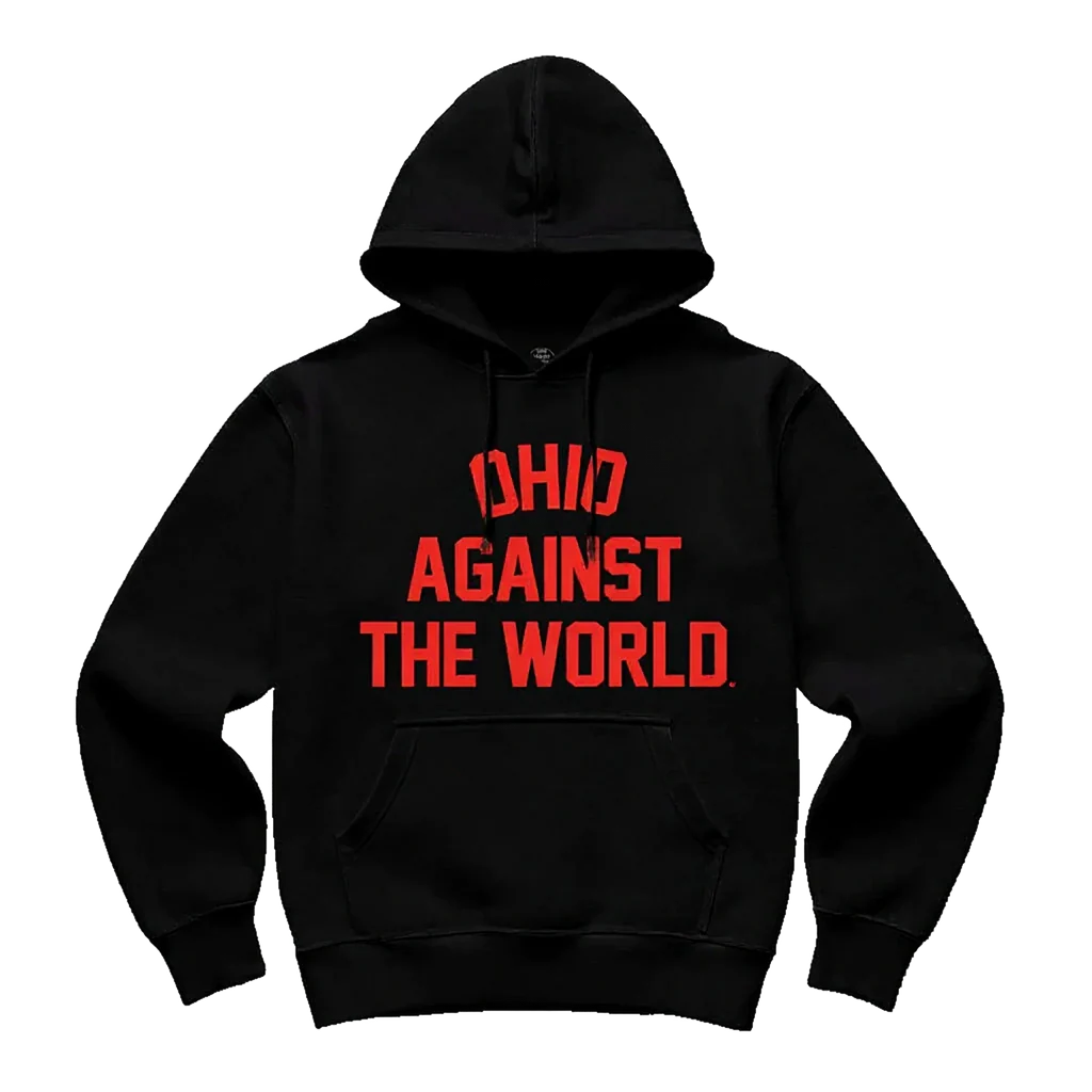 Black & Red Ohio Against The World Hoody