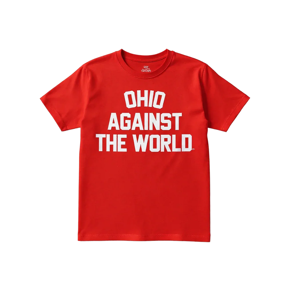 Red & White Ohio Against The World Tee